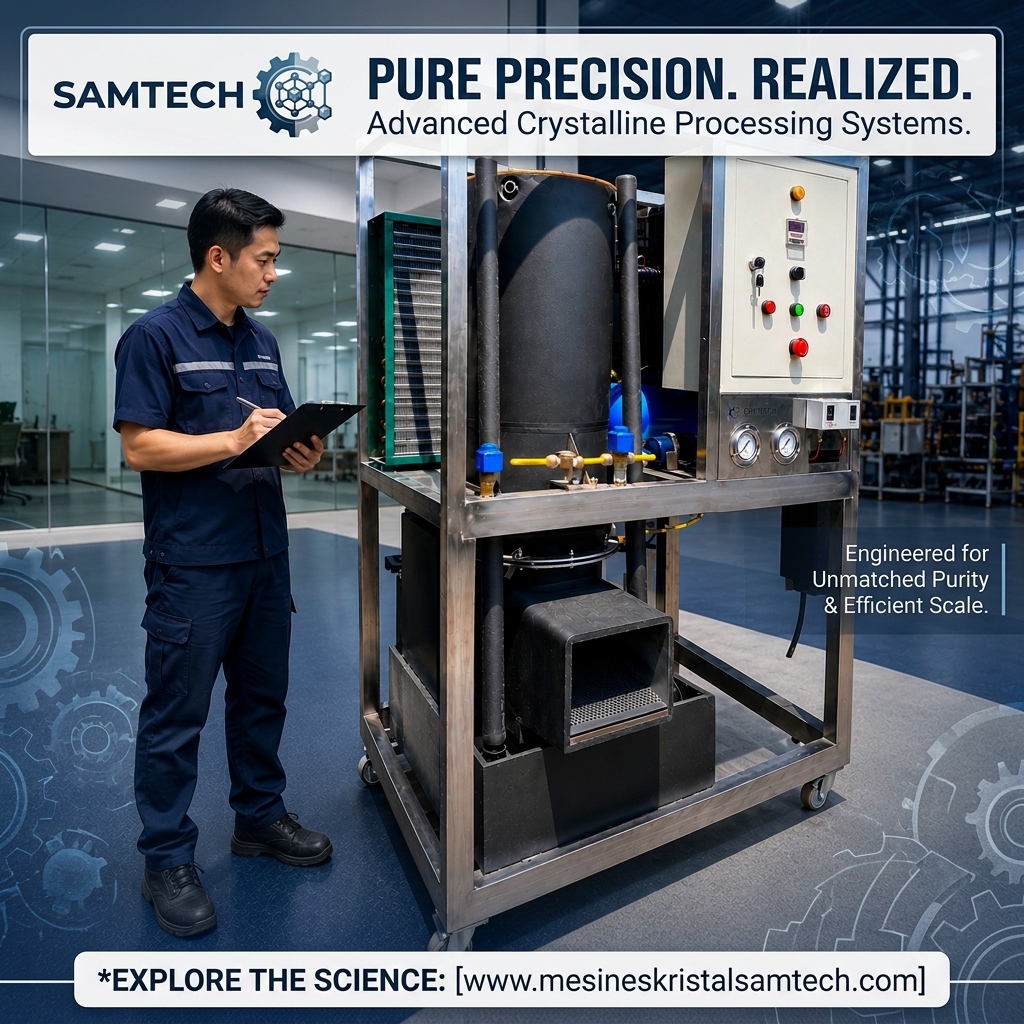 Pabrik Mesin Es Kristal 100Kg, 200Kg, 300Kg, 500Kg | SAMTECH Solusi Mesin Es Berkualitas untuk Bisnis Anda